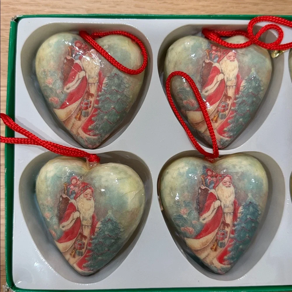 VINTAGE PAPER Christmas ORNAMENTS PAPER DECOUPAGE